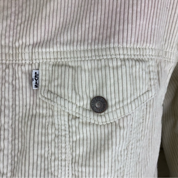 LEVI’S STRAUSS WOMAN OVERSIDE CORDUROY SHERPA JACKET SIZE XS - Picture 2 of 13